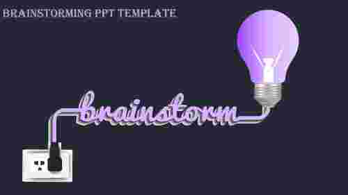 brainstorming ppt template-brainstorming ppt template-Purple
